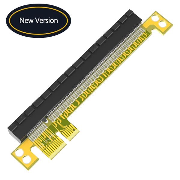 PCI-E 16X to 1X Riser Card 107.6mm Black for Laptop PC