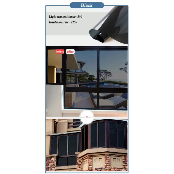 UV Blocking Matte Foil Frosted Glass Static Plastic Film Window Tint Film Heat Insulation 1000mm