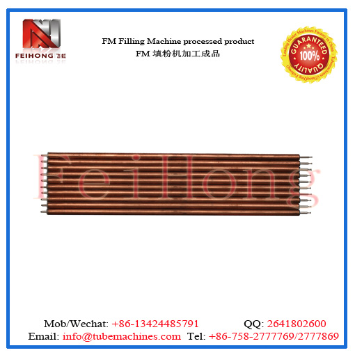 tubula heaters by MGO powder filling machine