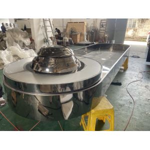 Outdoor Metal Art Sculptures Stainless Steel Billboard Sky Eye Sculpture