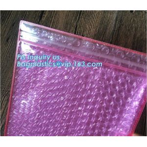 Flat bottom zip lock tin tie food packaging aluminum foil bubble bag, Air Bubble