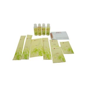 Quality Business Travel Kit Yellow Color , Hotel Amenity Kits With Printing Logo for sale