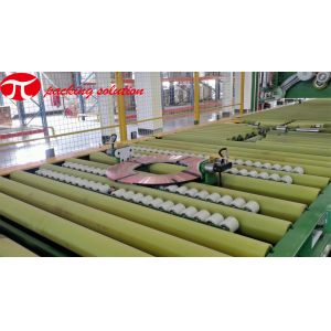 2000-6000mm Automatic Copper Coil Packing Line Stacking Weighing Strapping