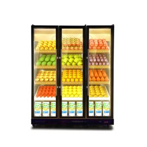 Deluxe Appearance Fresh Keeping Fruit Vegetable Cold Drink Display Chiller