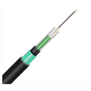 Arc Erosion Resistant Jacket GYXTW Self Support Aerial Cable 12 24 Core Single