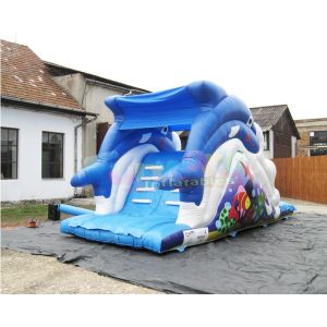 0.55mm PVC Tarpaulin Inflatable Bounce House Slide