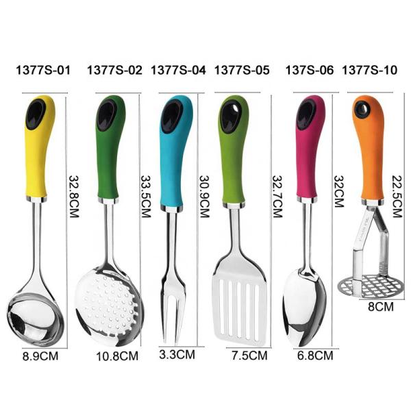 Stainless Steel Cooking Utensils Set Essential Kitchen Gadget for Fruits Vegetables