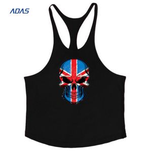 China Quick Dry Men Cropped Hip Hop Ladies Fitness Singlet Breathable on sale