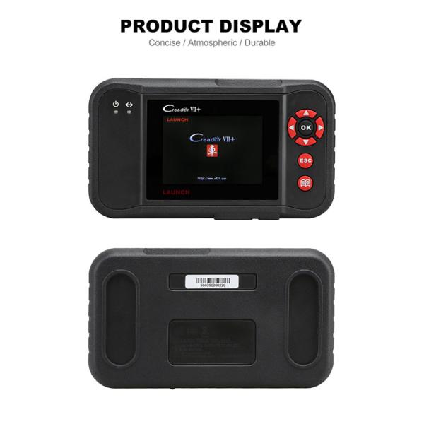 LAUNCH OBD 2 auto diagnostic scanner Creader VII+ OBD2 car code reader tool supports 4 system of ENG ABS AT SRS for 30 b
