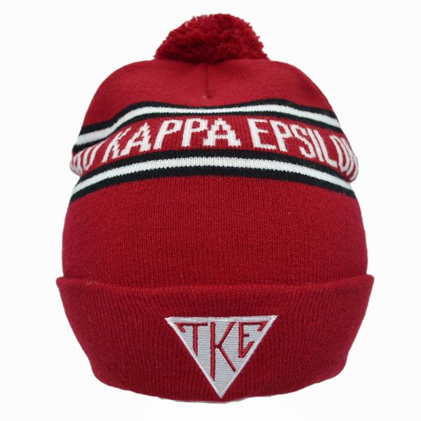 Promotional Soft Warm Embroidery Knitted Pom Pom Beanie Custom Made