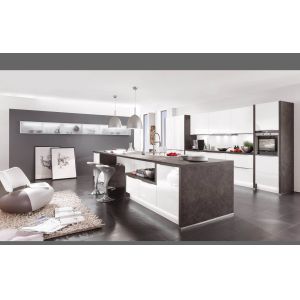 Solid Wood Kitchen Cabinets With Countertop And Upper Cabinet