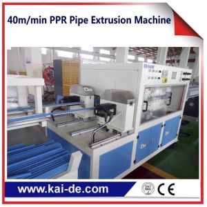 China High speed PPRC water pipe production machine 40m/min double outlet extruder machine on sale