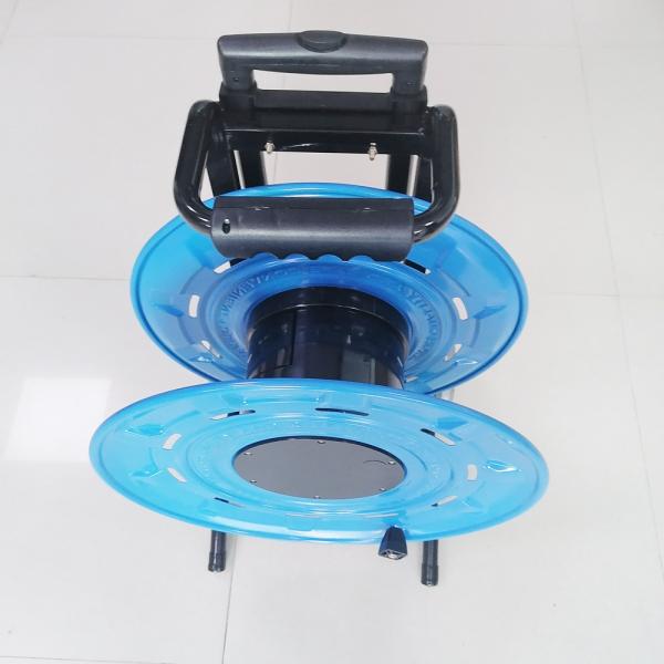 460mm Foldable Metal Spool Cable Reel Cart With Cable Release And Brake