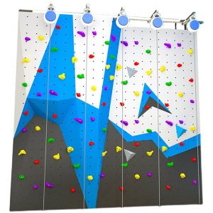 Artificial Auto Belay Climbing Wall Resin Material For Amusement Park