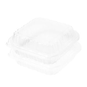 Reusable Plastic Food Packaging Box, PP Hinged Lid Clamshell Container
