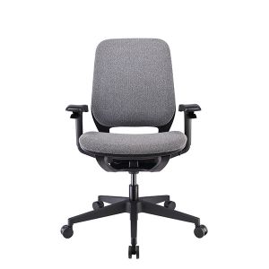 Dark Grey Mesh Fabric Furniture Staff Seating Ergonomic Office Chair