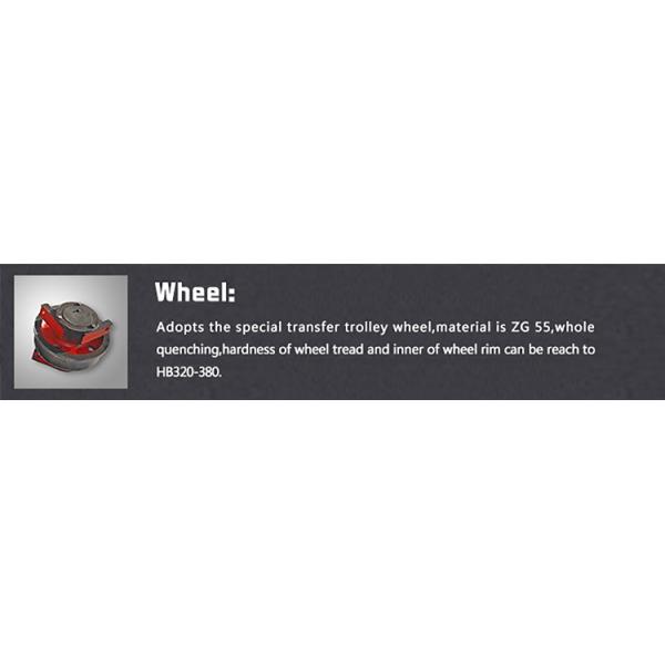 battery motorized die and mold coil transfer car with rollers on rails for coils transportation