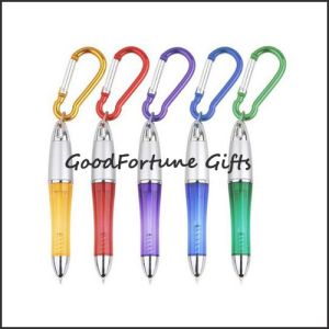 New Arrival carabiners fair exhibition printed ballpoint pen promotion gift
