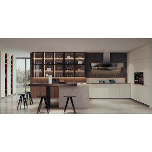 Shaker Stained Finished Cabinet Lacquer Painting Wall Hanging Kitchen Cabinets