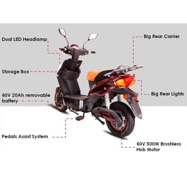 25mph Electric Bike Scooter , 10" X 3.0 Tubeless Power Assist Electric Scooter