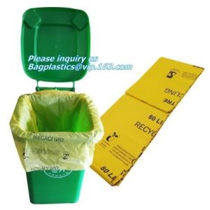 Biodegradable Compostable Garbage Bin Liners, Kitchen Bin Liner Compostable Flat