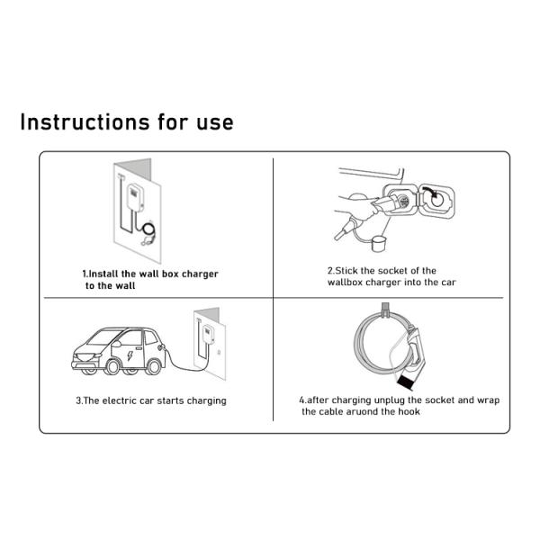 Commercial EV-HB Wallbox Pulsar Plus AC EV Charger 3.6KW / 7KW / 11KW / 22KW