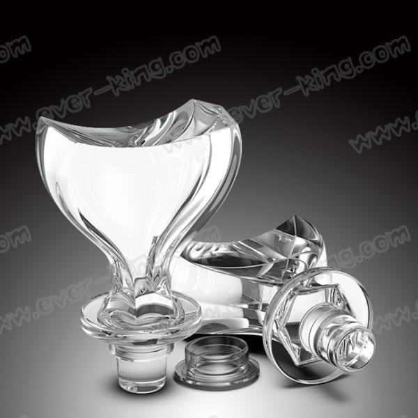 OEM Transparent Classic Glass Bottle Cap For Wine Liquor Bottle