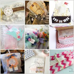 Water Resistant Stamp Clear Mini Glassine Bags For Candy