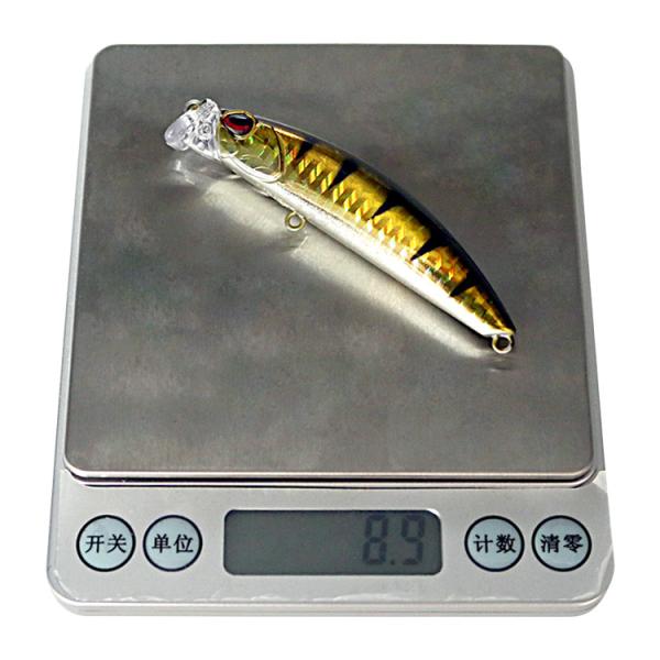 5 Colors 8.5CM/9G Perch,Catfish Plastic Hard Bait Casting Trolling Popper Fishing Lure