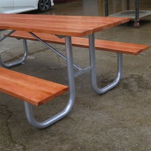 L2400W1680H820mm Picnic Table Bench Set For Park