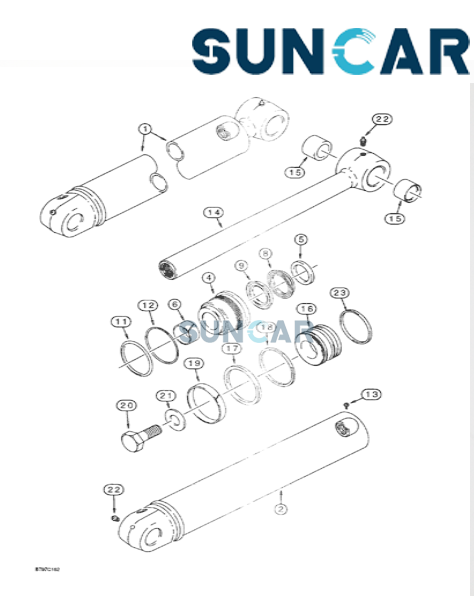 234844A1 Good Quality Dipper Seal Kit for CASE Loader 570LXT 580L 580M