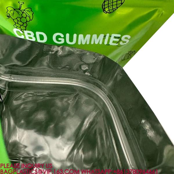 eco-friendly Foil Bag Self-Standing Zipper Bag Pla Packaging Candy Biscuit Nut Snack Bag