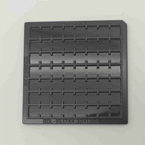 56PCS Customized Black 2 Inch Waffle Pack With Matching Lid