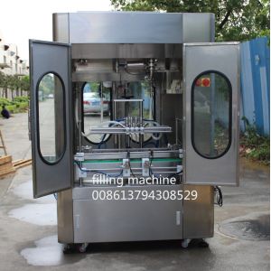 0.8MPa 1000ml 4 Head Self Flow Bottle Filling Line
