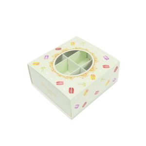 Custom Size CMYK Printing Handling Glossy Lamination Box for Baking Cookie