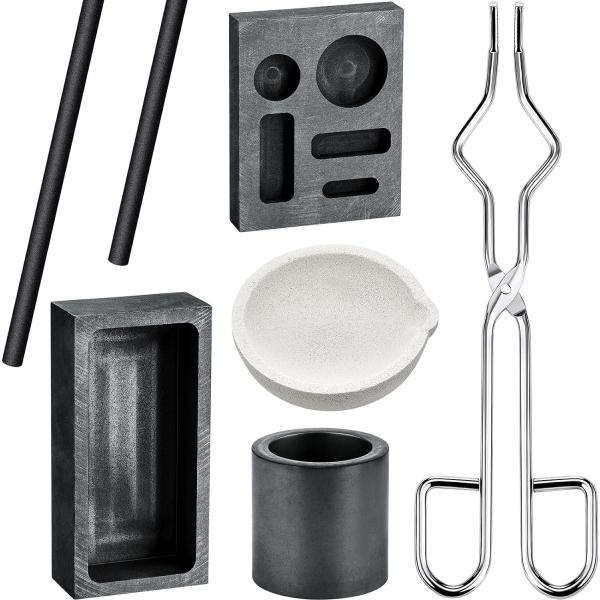 Buy Graphite Torch Melting Casting Kit, Including 2 Graphite Crucible Stir Stick, Graphite Casting Mould 5-In-1 Graphite at wholesale prices
