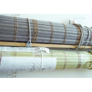 Strong Flexible Patio Bamboo Roll Up Shades Environmental Friendly
