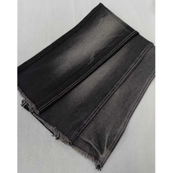 Excellent11.2oz Black/Black with full width 180cm twill style Denim fabric JSD3173A for men jeans