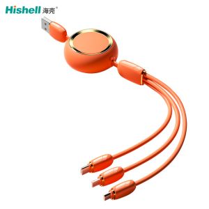 Multicolor Retractable Mobile Phone Charger