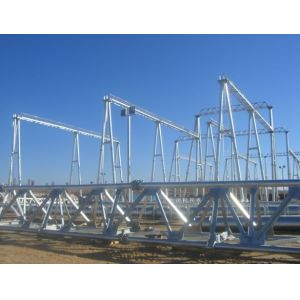 Quality Round Structure Pole Q420 Q460 Hot Dip Galvanized Substation Steel Pole for sale