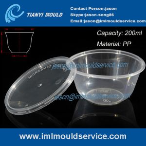Sales of 200ml small disposable plastic bowls mold /food container bowl mould