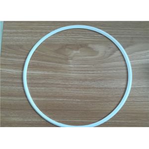 Pure PTFE Flat Washer Backup Ring / Mechanical White Seal Ring Pump Parts