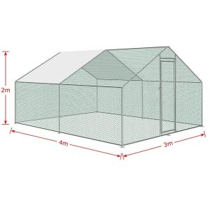 OEM Spacious 3x3x2m Dog Kennel Chicken Run
