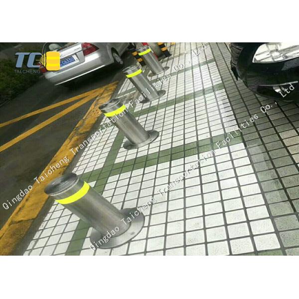 Car Park Hydraulic Retractable Bollards 304SS 316SS 600mm / 900mm Blocking