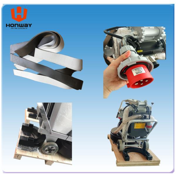 7.5 Kw Walk Behind Concrete Floor Grinding Machine 12 Heads Four Grinding Plate