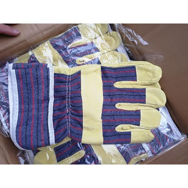 LC21134 Cow Split Leather Safety Gloves Anti-cut Leather Gloves for Comfortable Wear