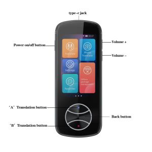 WIFI Instant Audio Translator Interpreter Machine 107 Language 12 Offline
