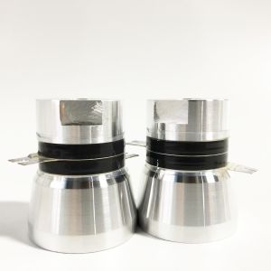 FCC Ultrasonic Welding Transducer , High Power Ultrasonic Transducer 28khz/40khz