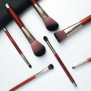 Soft Synthetic Hair Vegan Cosmetic Brush Set , Private Label Makeup Brush Set