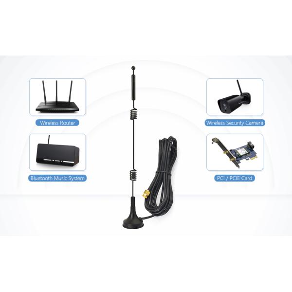2.4Ghz 5.8Ghz 5Ghz RPSMA RP SMA External Antenna for TP Link ASUS Netgear Wireless Mini PCI Express